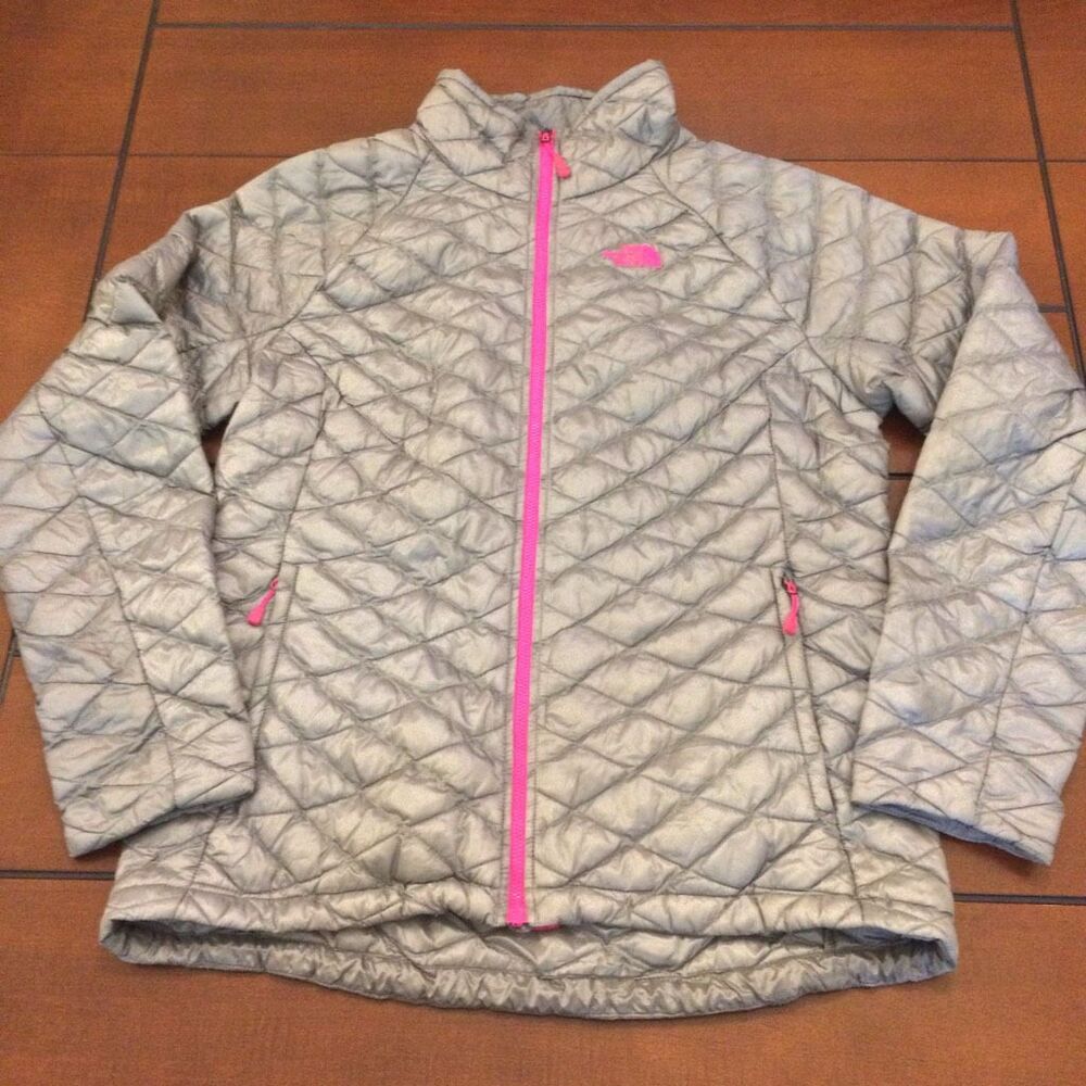 The North Face silver thermoball puffer women’s large